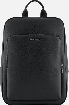A|X Armani Exchange Mens Minimal Eco-Leather Black Backpack - Size: ONE size