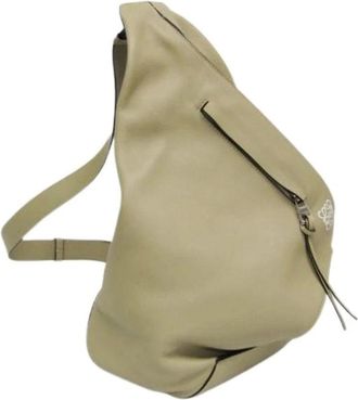 Loewe Pre-owned Leren Schoudertas - unisex - Vintage Schoudertas - Grijs - ONE Size - Leer - Vintage