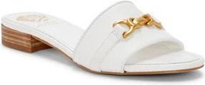 Vince Camuto Maxine Slide Sandal in Bianco Soft Grain Nappa at Nordstrom Rack, Size 5.5