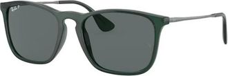 Ray-Ban Chris Zonnebril - Heren - Zonnebrillen - Groen - 54 MM - Accessoires
