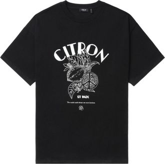 Five CM graphic-print cotton T-shirt - men - Cotton - S - Black