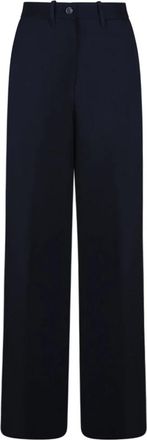Nine In The Morning Blauwe Broek voor Ochtendstijl - Dames - Wijde Broeken - Blauw - W26 - Broeken