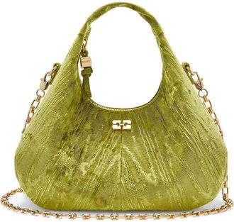 Ganni Hobo Mini Velvet Moire
