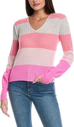 Isla Dion Pointelle Cashmere Sweater