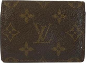 Louis Vuitton Pre-owned Wallets, female, Brown, Size: ONE SIZE Pre-owned Monogram Card Case