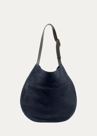 Nili Lotan Jagger Suede Shoulder Bag