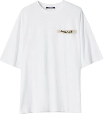 Jacquemus Het Plage T-shirt - Heren - T-shirts - Wit - XL - Katoen - Tops