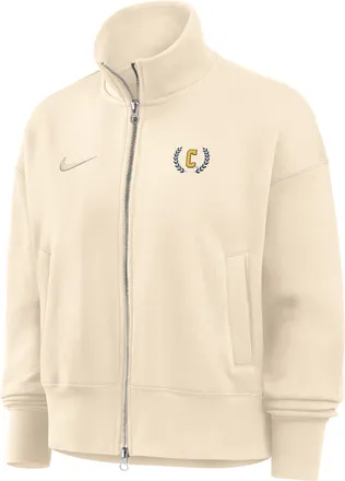 Nike Womens College (Coppin State University) Nike Womens Phoenix Fleece Track Jacket in Brown | ZW052NCPNS26-NAT