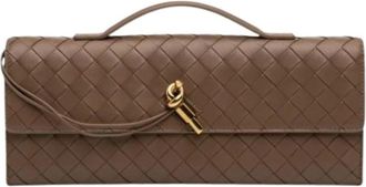 Bottega Veneta Pre-owned Leather clutches - Dames - Vintage Clutch - Bruin - ONE Size - Vintage