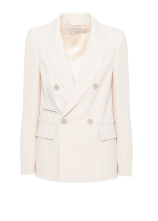 PESERICO Beige Double Breasted Blazer