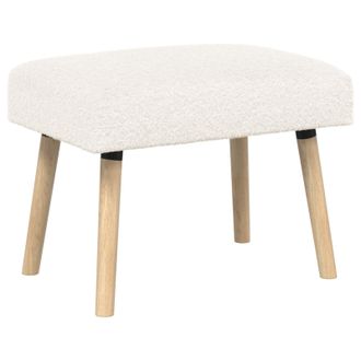 vidaXL Banco Liso Crema 60 X 40 X 45 Cm Boucl&eacute; Vidaxl