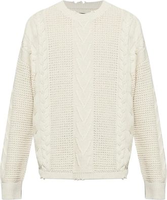 AllSaints Maglione Tenter con frange - Bianco