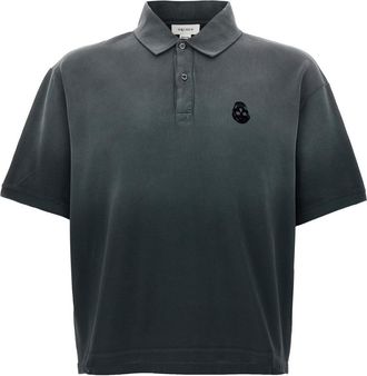 Alexander McQueen Grey Shirt Collar Polo