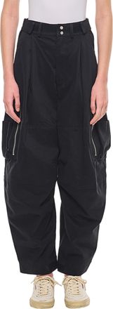 Mordecai Loose-Fitting Cargo Pants With Ankle Felt Straps And Zippered Pockets
