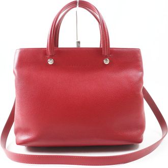 Longchamp Leather Shoulder Bag (Pre-Owned)