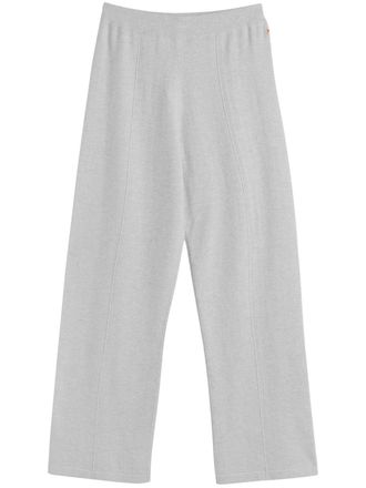 Chinti and Parker wide-leg track pants - women - Wool/Cashmere - LL - Grey