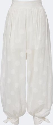 Zimmermann Solstice polka-dot cotton balloon pants