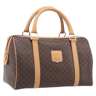 Celine Handbag Canvas Brown Canvas Handbag (Pre-Owned)