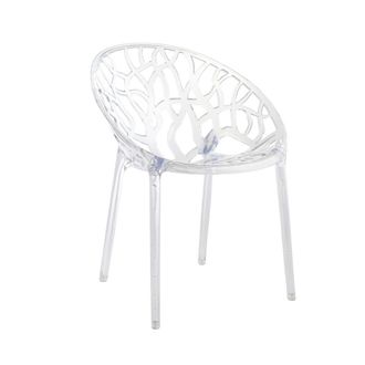 Siediti Fuori e Dentro Set de 2 sillas apilables en policarbonato transparente