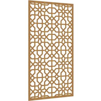 vidaXL Adorno De Pared De Jard&iacute;n Acero Corten Dise&ntilde;o Morisco 105x55 Cm Vidaxl