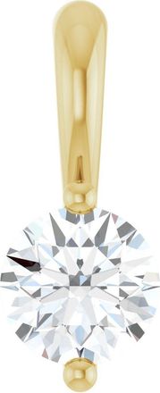 Diamond2Deal 14k Gold 1/4 CT Lab-Grown Diamond Pendant
