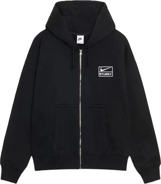 Nike x Stussy hoodie met rits - Zwart
