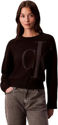 Calvin Klein Round-neck Truien - Dames - Ronde hals truien - Zwart - S - Truien & Vesten