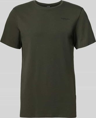 G-Star Slim Fit T-Shirt mit Logo-Stitching in Anthrazit, Gr&ouml;&szlig;e XXL