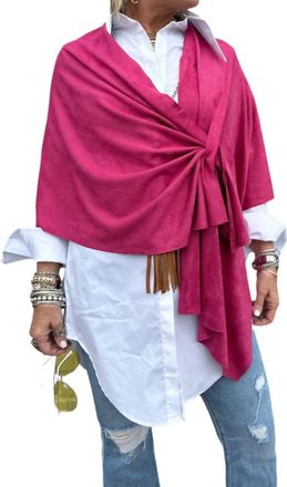Ravel Sweet Suede Wrap In Fuchsia