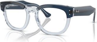 Ray-Ban 50mm Square optical glasses in Blue at Nordstrom