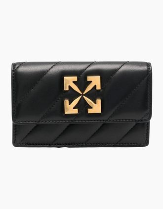 Off-white Womens Off-White Jackhammer Flat Card Case Black - Size: ONE size