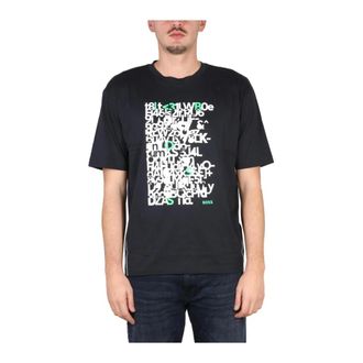 HUGO BOSS Hombre, Camisetas, Azul, Talla: S