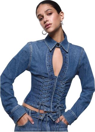 Liu Jo Denim Shirt - female - Liu Jo - Shirts - Blue - S - Blouses & Shirts