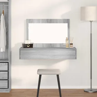 vidaXL Tavolo Da Trucco Grigio 100 X 40 X 70 Cm Legno Multistrato - Vidaxl