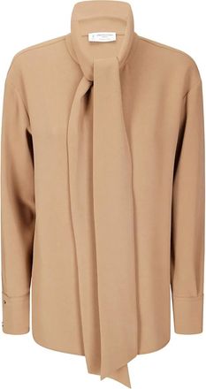 Alberto Biani Camicia con collo lavallière - Toni neutri