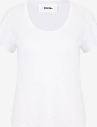 American Vintage Kurz&auml;rmeliges T-Shirt aus Baumwolle und Viskose Jacksonville