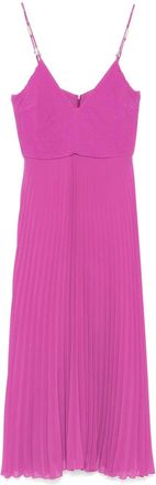 Patrizia Pepe Abito midi con logo - Viola