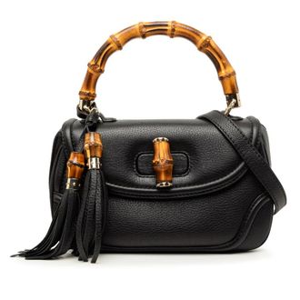 Gucci Pre-owned Gucci Medium Calfskin New Bamboo Satchel Ladies JPQH35VR14XY5RRB