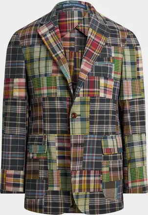 Polo Ralph Lauren Men & apos;s Checked Patchwork Cotton Blazer