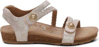 Aetrex Womens Jillian Sandal In Champagne