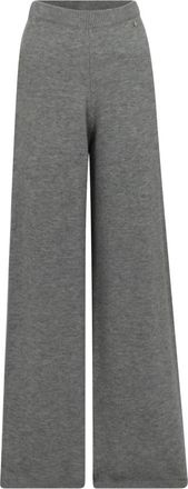 Silvian Heach Vrek Wijde Broek - Dames - Wijde Broeken - Grijs - L - Wol - Broeken