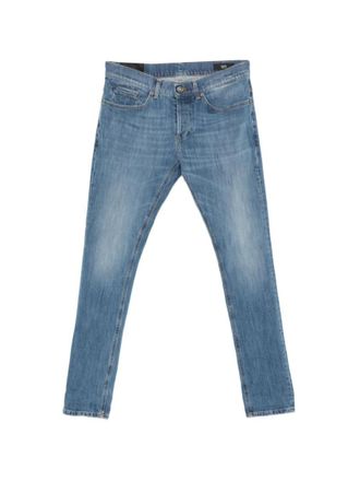 Dondup Blue Slim Mid Rise Jeans