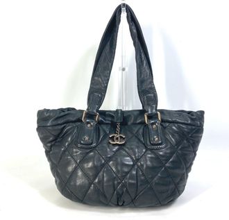 Chanel Leather Shoulder Bag Tote Bag (Pre-Owned)