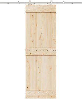 vidaXL Vidaxl - Kit De Herrajes Para Puerta Corredera 200 Cm Acero Plateado