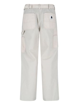 sacai Mens Trousers White Polyester
