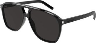 Saint Laurent Dune Stijlvolle Zonnebril - unisex - Zonnebrillen - Zwart - 58 MM - Accessoires