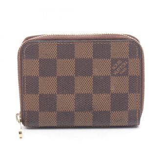 Louis Vuitton Brown Ebene Coated Canvas Damier Canvas Middle Wallet (Bi-Fold) (Pre-Owned)