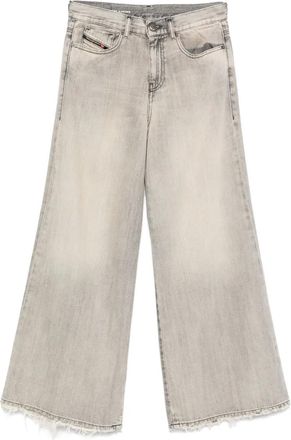 Diesel Jeans con orlo a taglio vivo - Grigio