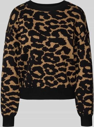 Vero Moda Regular Fit Strickpullover aus Viskose-Mix Modell SILJEANIMAL in Camel, Größe XL