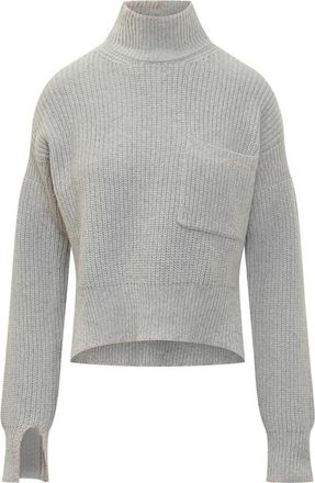 Marni Turtleneck Pocket Sweater - Dames - Coltruien - Grijs - M - Truien & Vesten